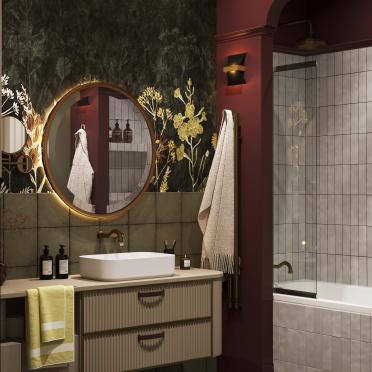 Интерьер ванной  смотреть на Basicdecor