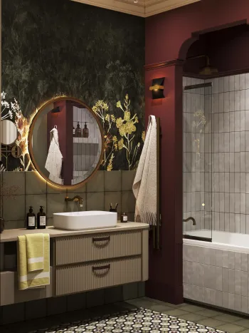 Интерьер ванной  смотреть на Basicdecor