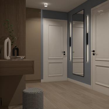 Интерьер с нишей с подсветкой, зеркалом на двери, подсветкой светодиодной и с подсветкой  смотреть на Basicdecor