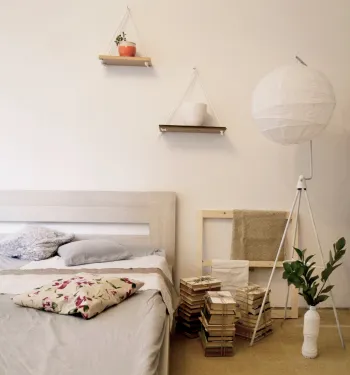 Интерьер спальни в скандинавском стиле смотреть на Basicdecor