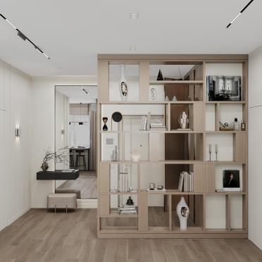 Интерьер гостиной с зонированием  смотреть на Basicdecor