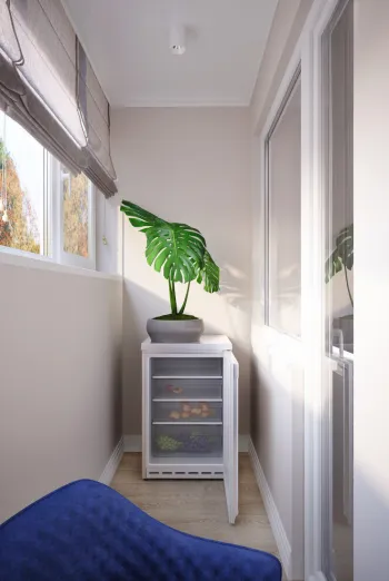 Интерьер балкона в современном стиле смотреть на Basicdecor