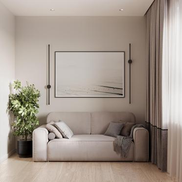 Интерьер кабинета с картинами над камином  смотреть на Basicdecor