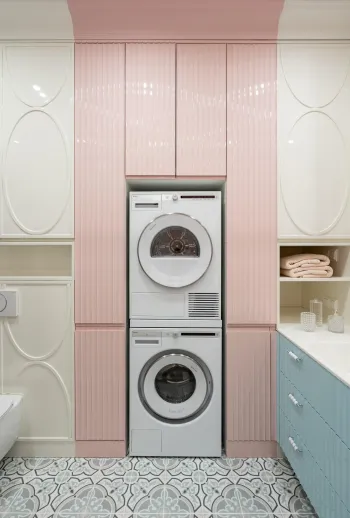 Интерьер ванной с постирочной  смотреть на Basicdecor