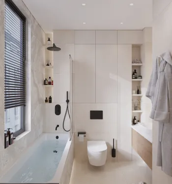 Интерьер ванной  смотреть на Basicdecor