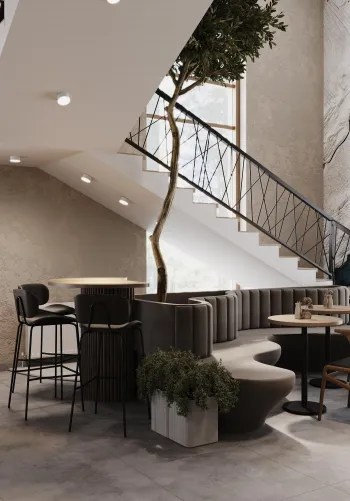 Интерьер кафе и ресторана  смотреть на Basicdecor