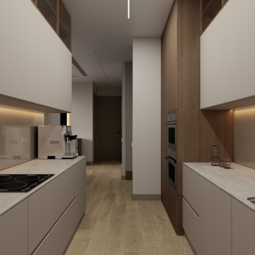 Интерьер кухни c подсветкой  смотреть на Basicdecor