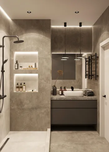 Интерьер ванной  смотреть на Basicdecor