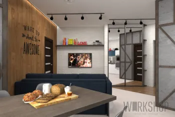 Интерьер гостиной с проходной  смотреть на Basicdecor