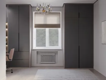 Интерьер с жалюзи и дверными жалюзи  смотреть на Basicdecor