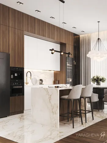 Интерьер кухни в современном стиле смотреть на Basicdecor