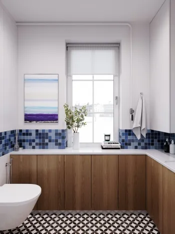 Интерьер ванной в скандинавском стиле смотреть на Basicdecor