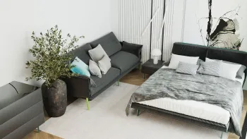 Интерьер спальни  смотреть на Basicdecor