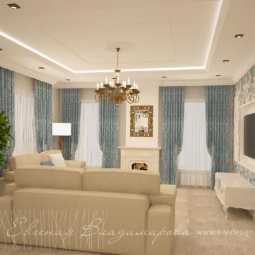 Интерьер гостиной в стиле фьюжн смотреть на Basicdecor