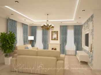 Интерьер гостиной в стиле фьюжн смотреть на Basicdecor