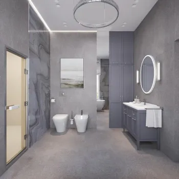 Интерьер ванной  смотреть на Basicdecor