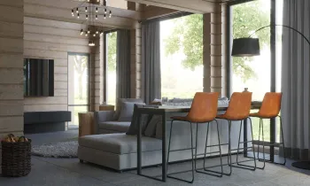 Интерьер гостиной в современном стиле смотреть на Basicdecor