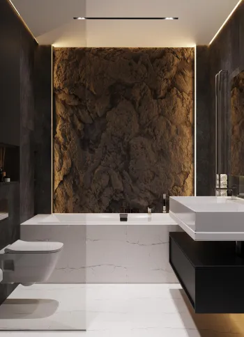 Интерьер ванной  смотреть на Basicdecor