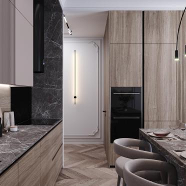 Интерьер гостиной c подсветкой  смотреть на Basicdecor