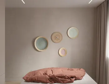 Интерьер спальни cветильниками над кроватью  смотреть на Basicdecor