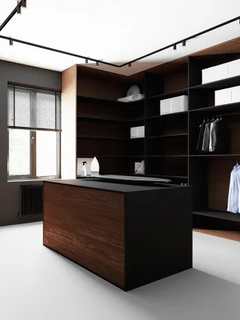 Интерьер гардеробной  смотреть на Basicdecor