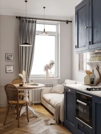 Интерьер кухни в неоклассике смотреть на Basicdecor
