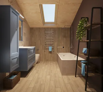 Интерьер ванной в стиле кантри смотреть на Basicdecor