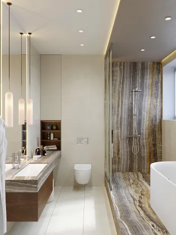 Интерьер ванной  смотреть на Basicdecor