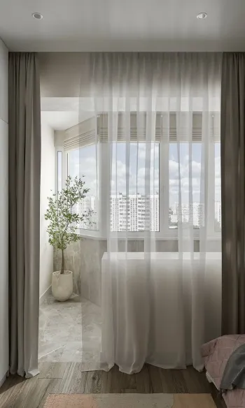 Интерьер балкона с балконом  смотреть на Basicdecor