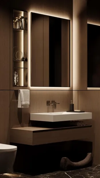 Интерьер ванной  смотреть на Basicdecor