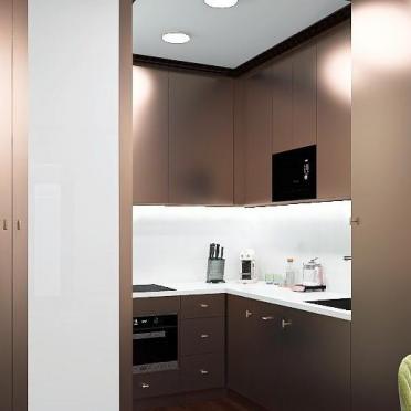 Интерьер с нишей с подсветкой и с подсветкой  смотреть на Basicdecor