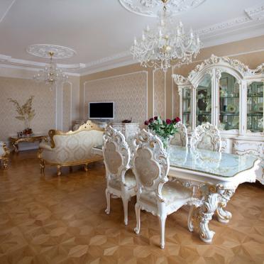 Интерьер столовой в классическом стиле, барокко и рококо смотреть на Basicdecor