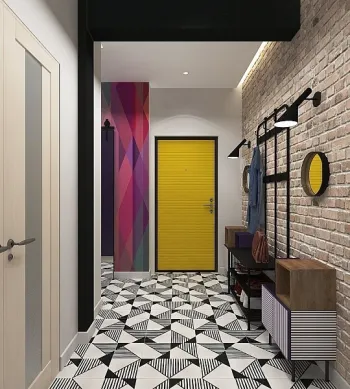 Интерьер прихожей с проходной в современном стиле смотреть на Basicdecor