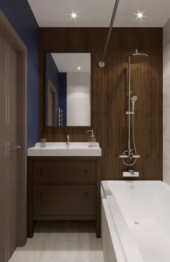 Интерьер ванной в современном стиле смотреть на Basicdecor