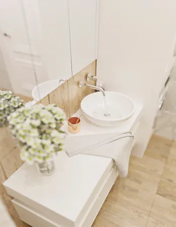 Интерьер ванной в современном стиле смотреть на Basicdecor