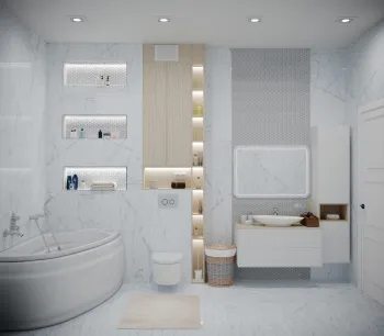 Интерьер ванной  смотреть на Basicdecor