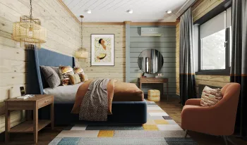 Интерьер спальни  смотреть на Basicdecor