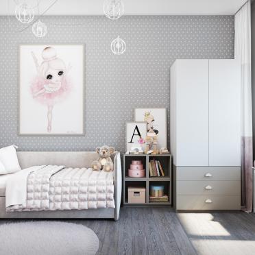 Интерьер детской с для девочки в скандинавском стиле смотреть на Basicdecor