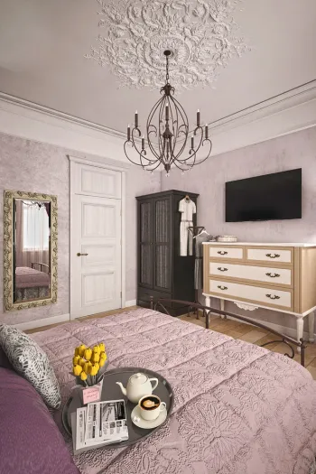 Интерьер спальни в ретро смотреть на Basicdecor