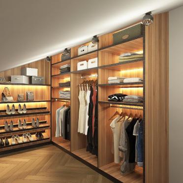 Интерьер гардеробной  смотреть на Basicdecor