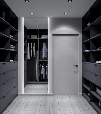 Интерьер гардеробной в современном стиле смотреть на Basicdecor