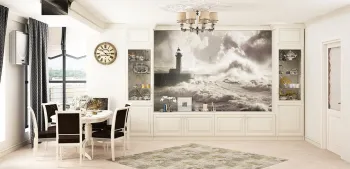 Интерьер в неоклассике и морском смотреть на Basicdecor