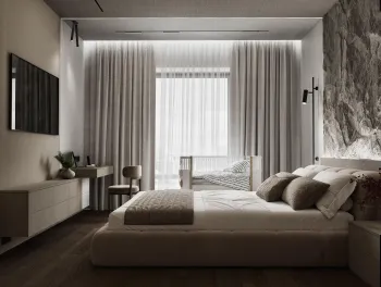 Интерьер спальни  смотреть на Basicdecor