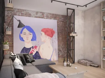 Интерьер кабинета в стиле лофт смотреть на Basicdecor