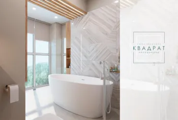 Интерьер ванной в современном стиле смотреть на Basicdecor