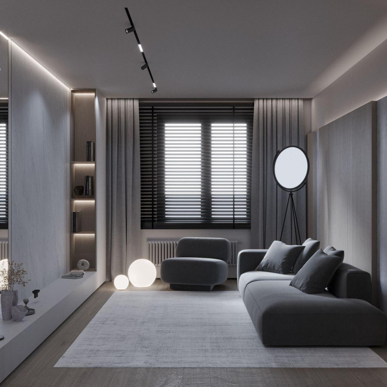 Интерьер гостиной в современном стиле