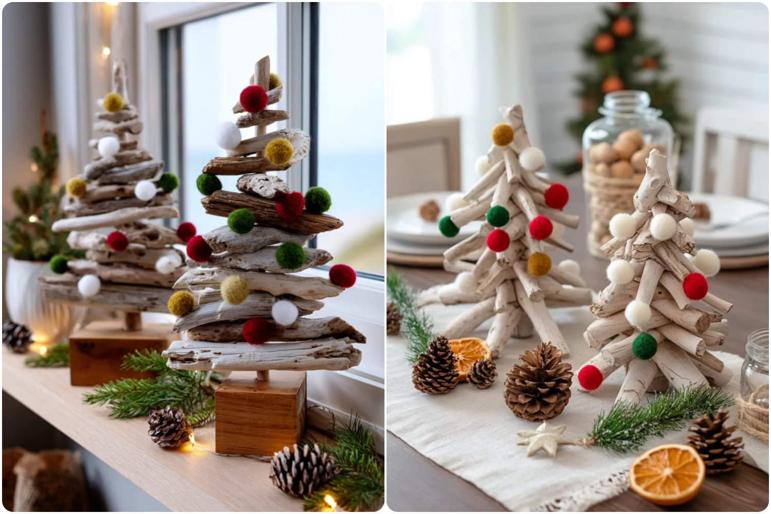 мини-елки из коряг