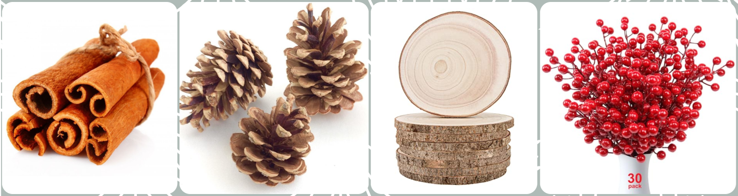 материалы для декора из палочек корицы и спилов