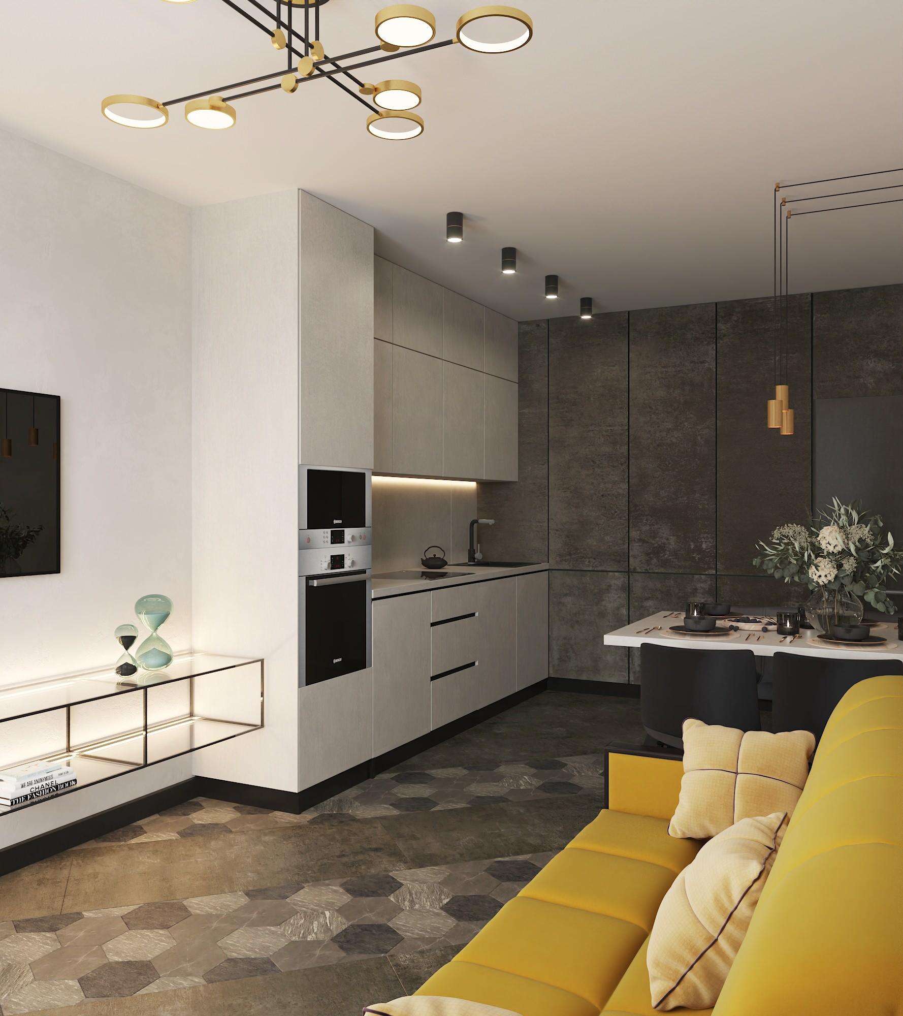 Проект кухни-гостиной Планировка квартиры с кухней-гостиной