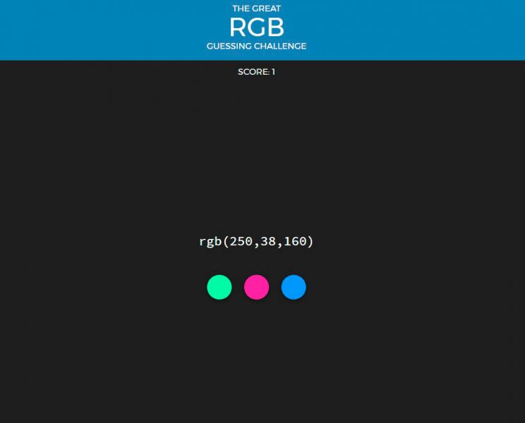 Игра RGB Challenge